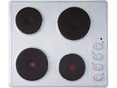 INDESIT WHITE SOLID PLATE HOB TI60W